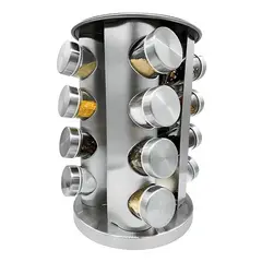 CRUSEC - Rack Giratorio 16 Botellas Especiero Con Rotacion 360°
