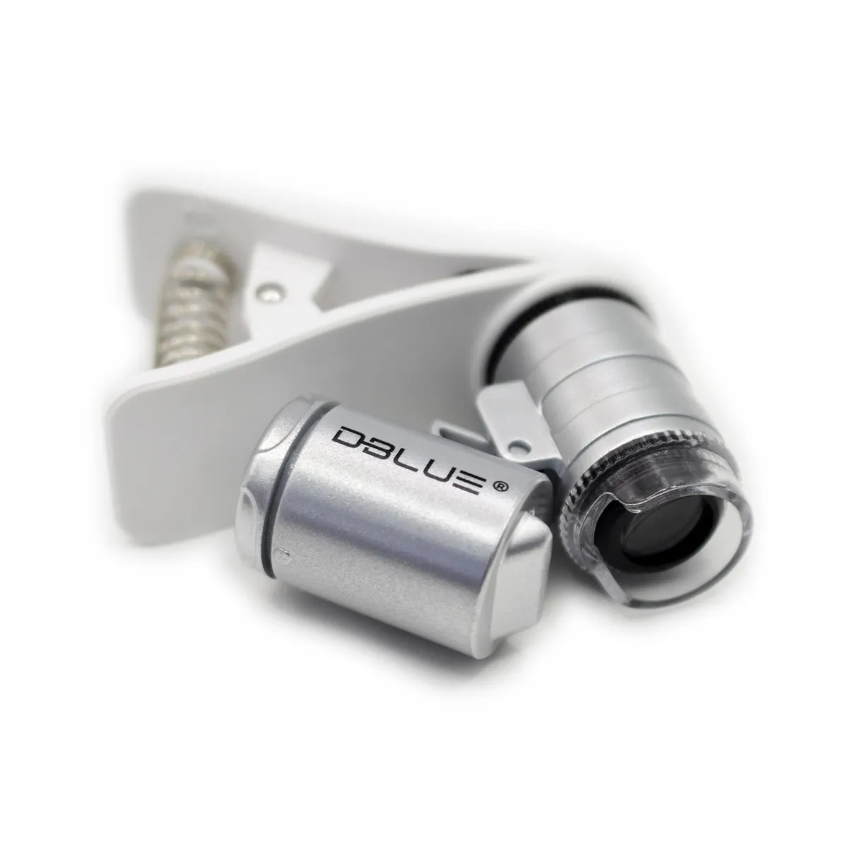 DBLUE - Microscopio 60x Celular Con Luz Uv Y Clip - SC