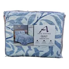 GENERICO - Cubrecama Quilt 2 plazas Arte Andino