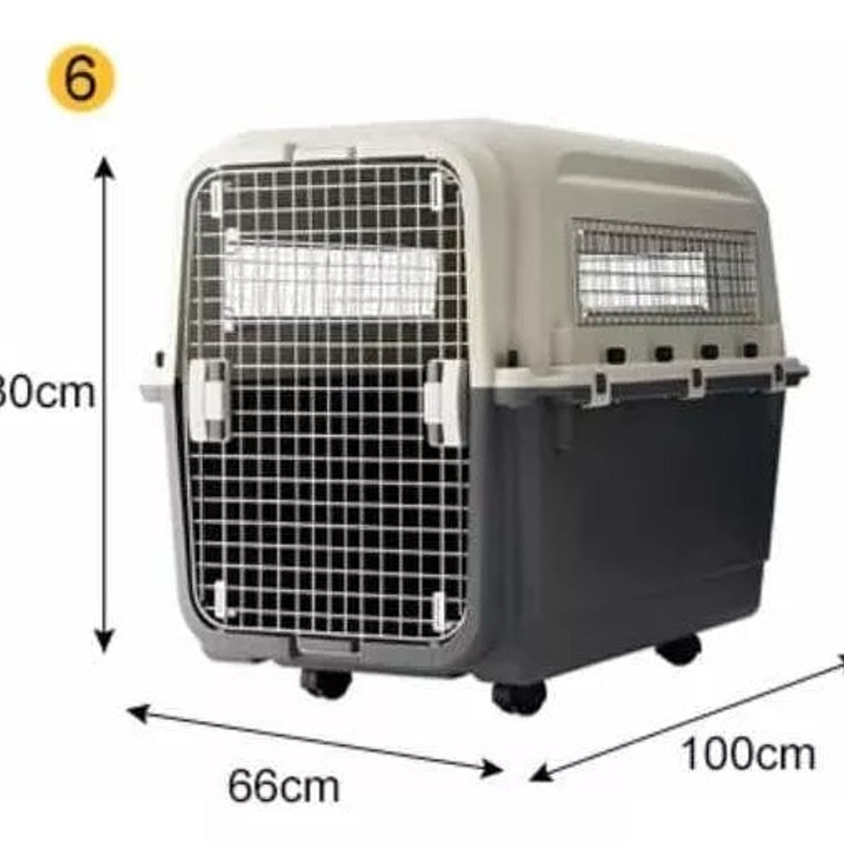 GENERICO - CAJA CANIL TRANSPORTADORA MASCOTAS XL