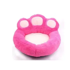 GENERICO - Cama para mascotas PATITAS ROSADA CON BLANCO L