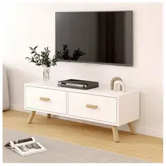 HOMER DESIGN - Rack Tv 100x30x40cm 2 Tiras Hecho Por Melamina