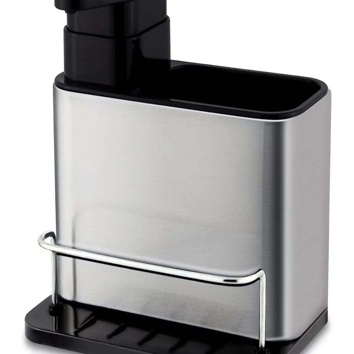 GENERICO - Organizador 3 en 1 Dispensador Jabón y Porta Esponja