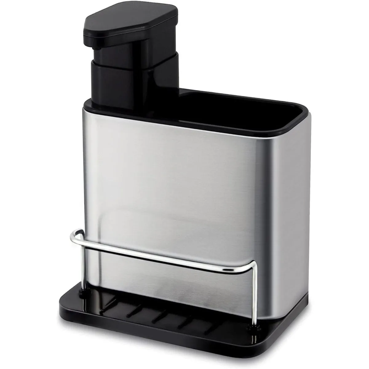 GENERICO - Organizador 3 en 1 Dispensador Jabón y Porta Esponja