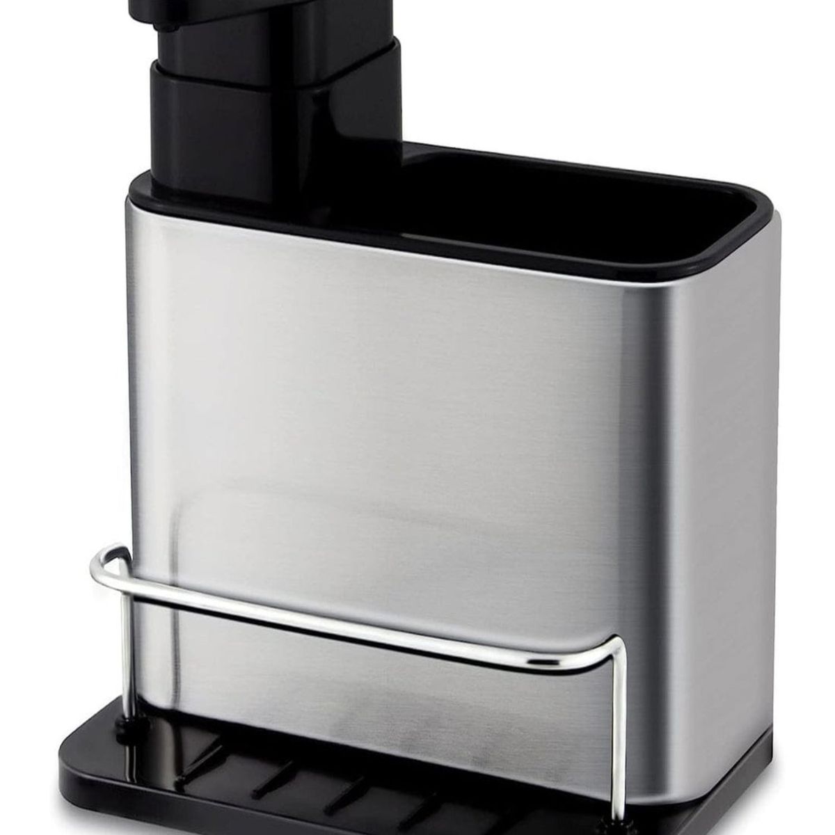 GENERICO - Organizador 3 en 1 Dispensador Jabón y Porta Esponja