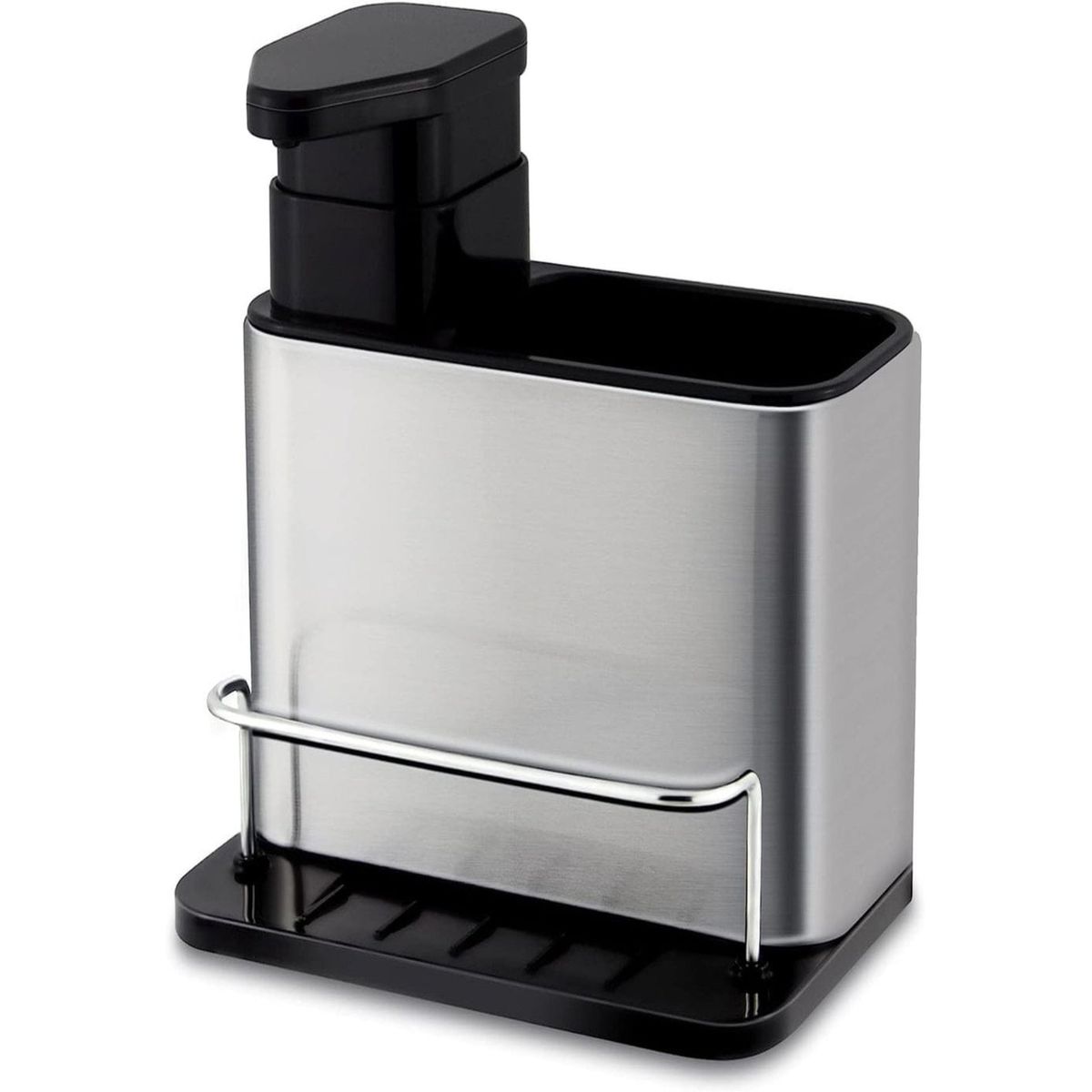 GENERICO - Organizador 3 en 1 Dispensador Jabón y Porta Esponja