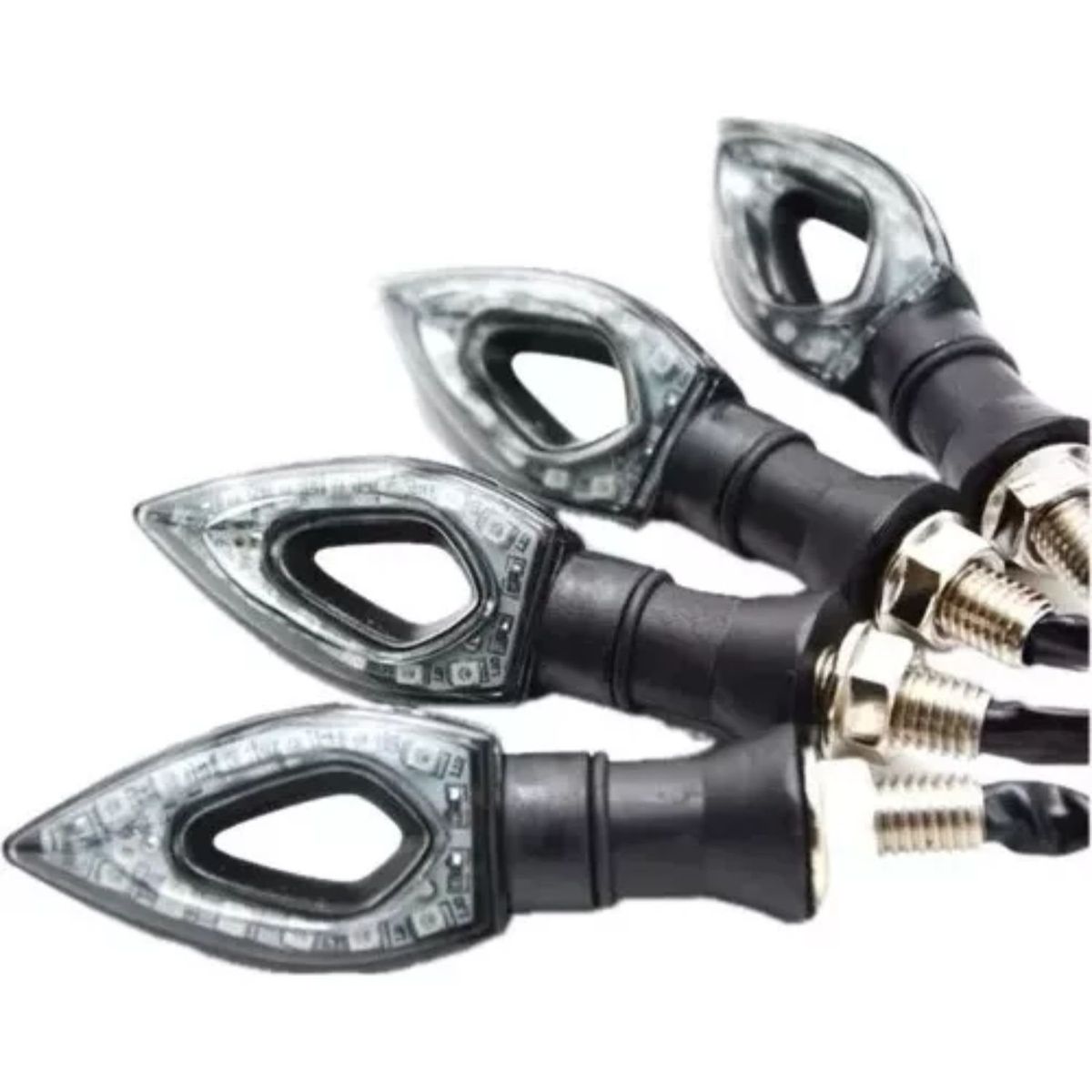 GENERICO - Par De Intermitentes Led Modelo Diamante Para Motocicleta