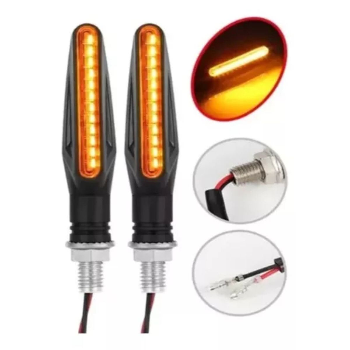 GENERICO - Luces Direccionales Intermitentes De Moto Led Secuencial