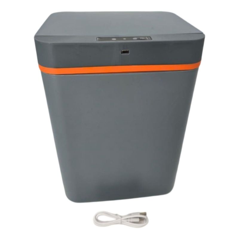 GENERICO - Contenedor Basura Automático Inteligente 12L Gris