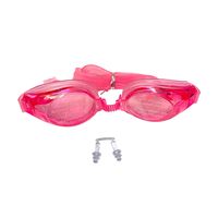 Lentes Natacion Gafas Piscina Unisex Tapones Oidos Rosado