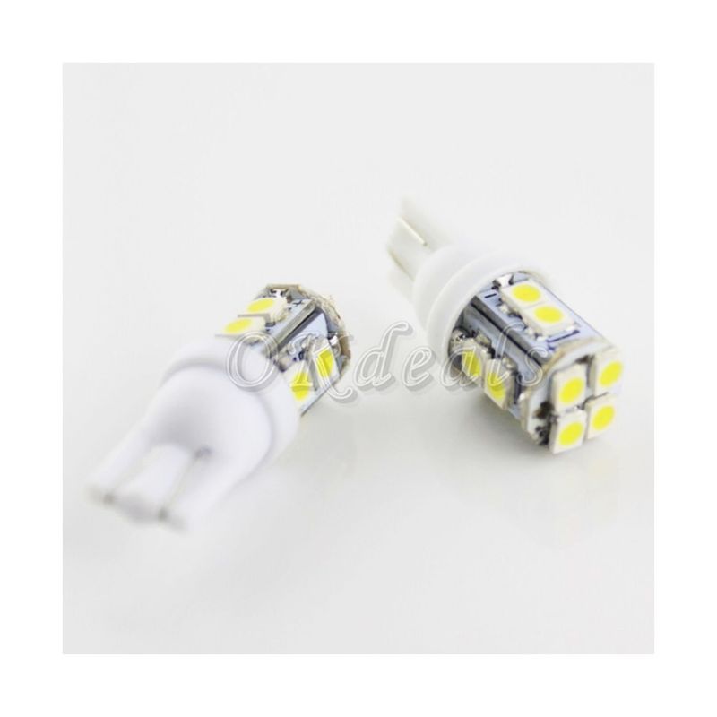 GENERICO - Par Ampolletas Led T10 Cola Pescado Blanca