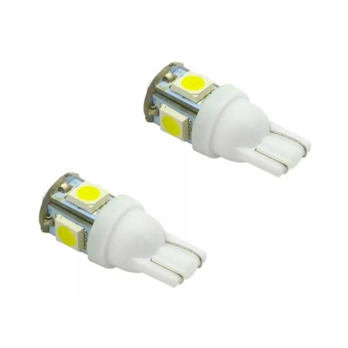 GENERICO - Par Ampolletas Led T10 Cola Pescado Blanca