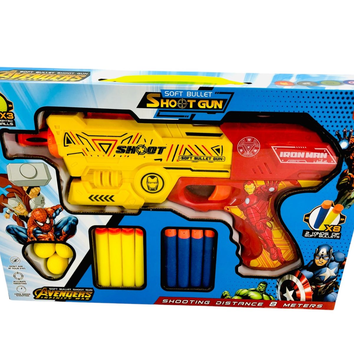 GENERICO - Pistolas Lanza Dardos Juguete Iron Man  Avengers