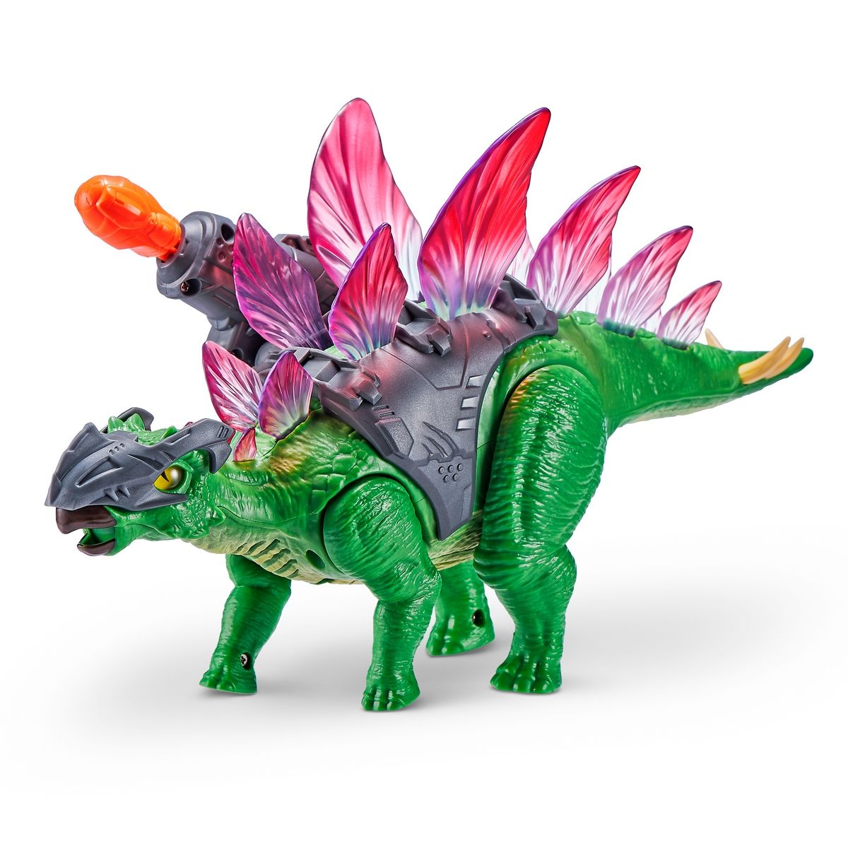 ROBO ALIVE - DINOSAURIO STEGOSAURUS DINO WARS Y LANZADOR ROBO ALIVE ZURU