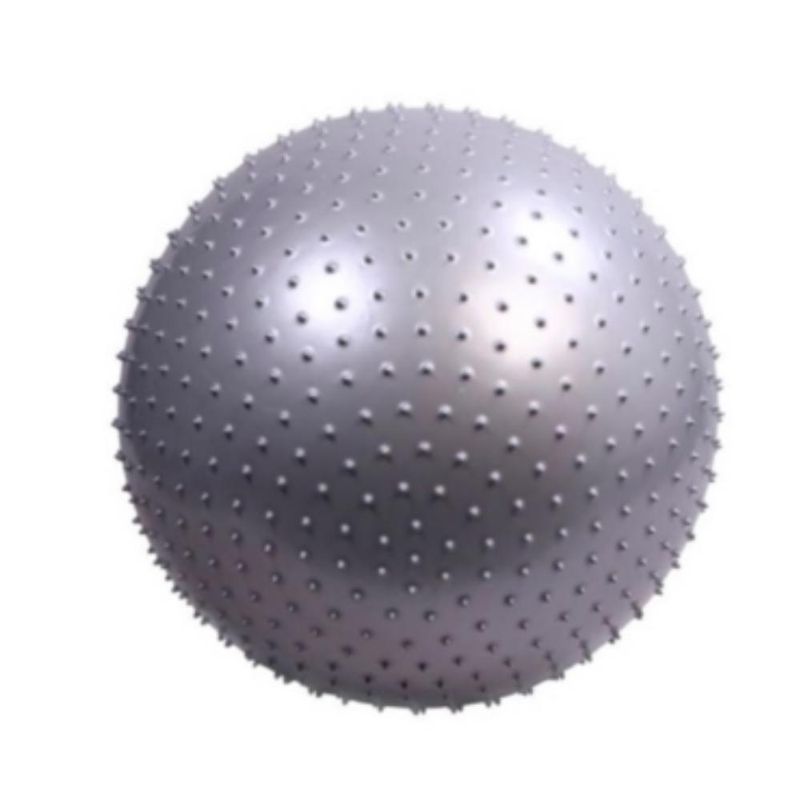 AK SPORT - Pelota Balón PilatesYogaMasaje Erizo 50-55 cm Gris
