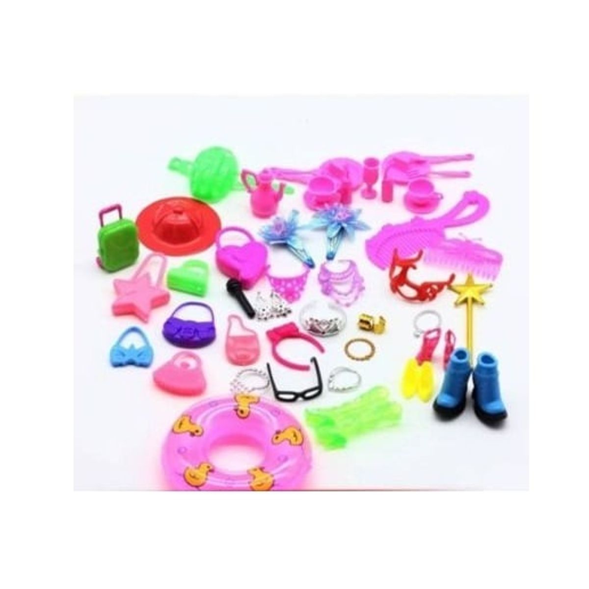 GENERICO - Pack juguete con muchas cosas tamaño 2 a 8cm para niños.
