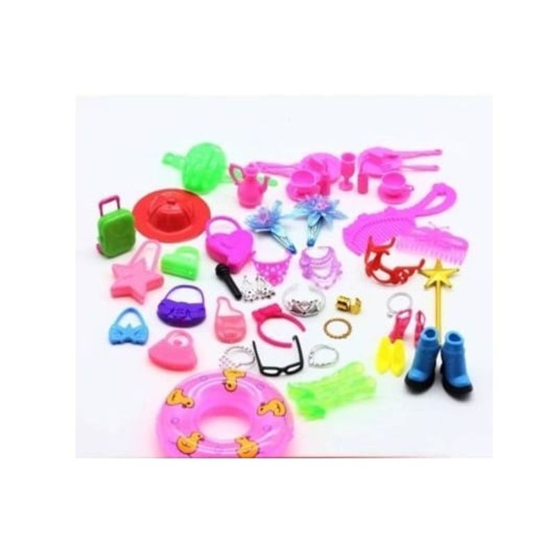 GENERICO - Pack juguete con muchas cosas tamaño 2 a 8cm para niños.