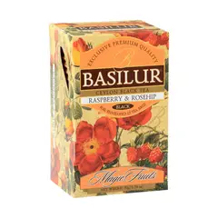 BASILUR - Te Negro Frutal Raspberry Rosechip Caja 25 bolsas