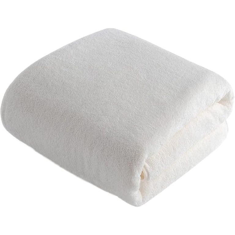 Toallon Grande De Bano Blanco 100 X 140 Microfibra Playa De Mano