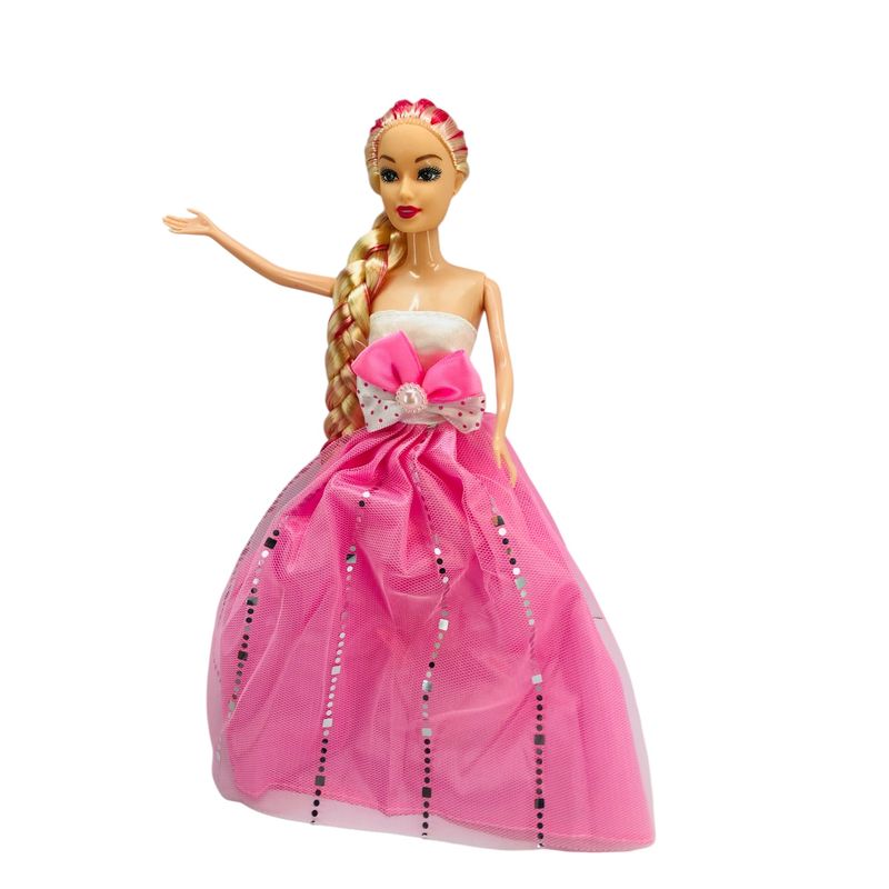 GENERICO - Juguete Muñeca Kit Princesa Rosada + Muñeca Bebe Set Belleza