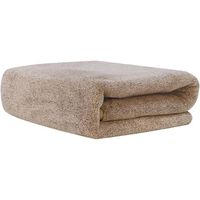 Toallon Grande De Baño Beige 100 X 140 Microfibra Playa De Mano Az