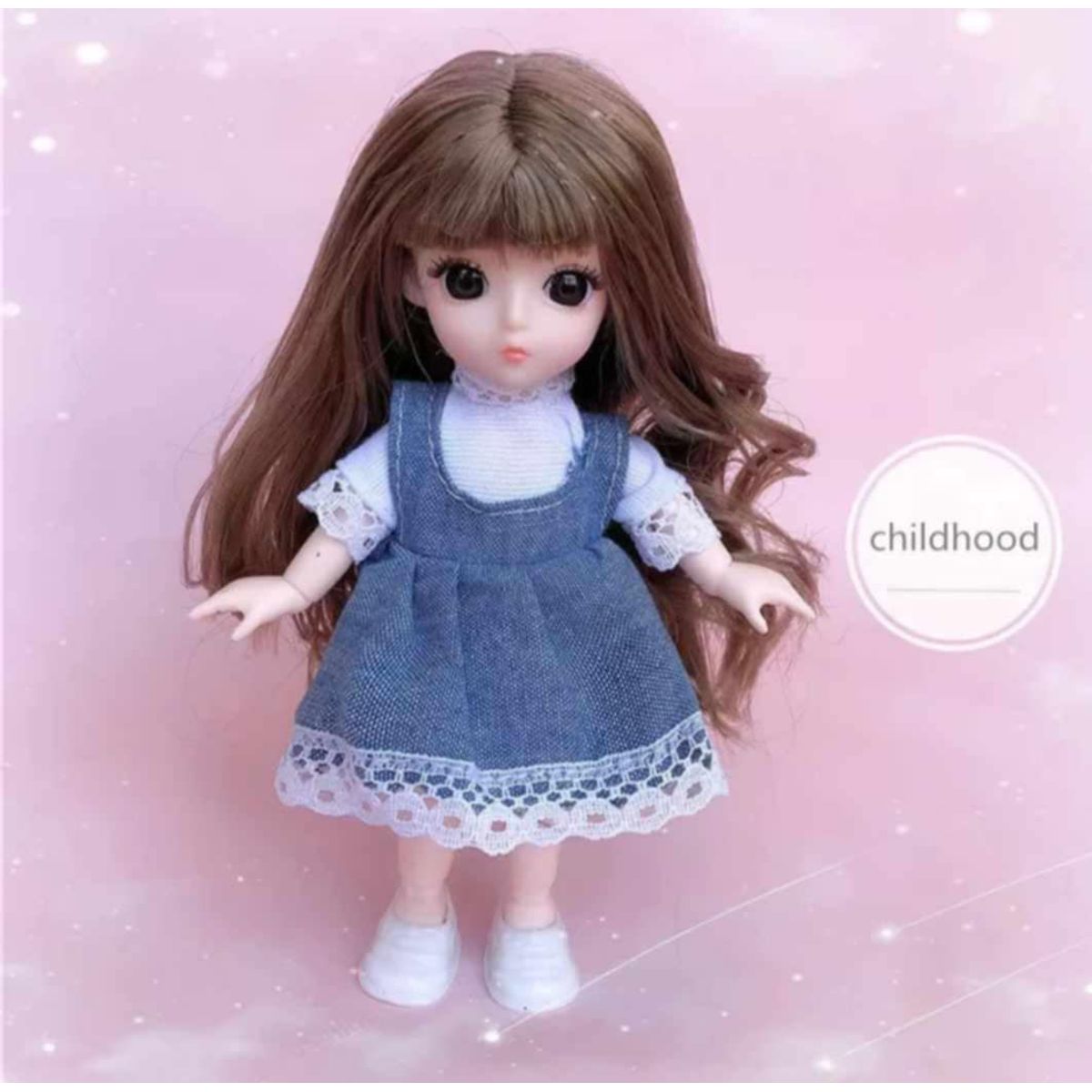 GENERICO - Mini muñeca linda 16cm de coleccion de miniaturas para niños