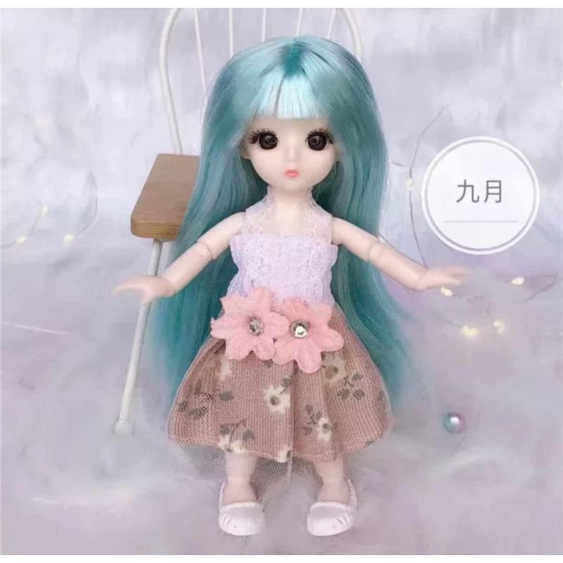 GENERICO - Mini muñeca linda 16cm de coleccion de miniaturas para niños
