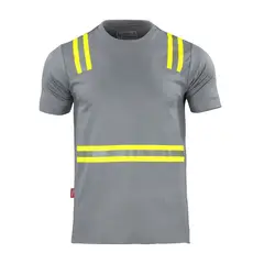 T-WORLD - Polera Hibrida Dual Manga Corta Hombre