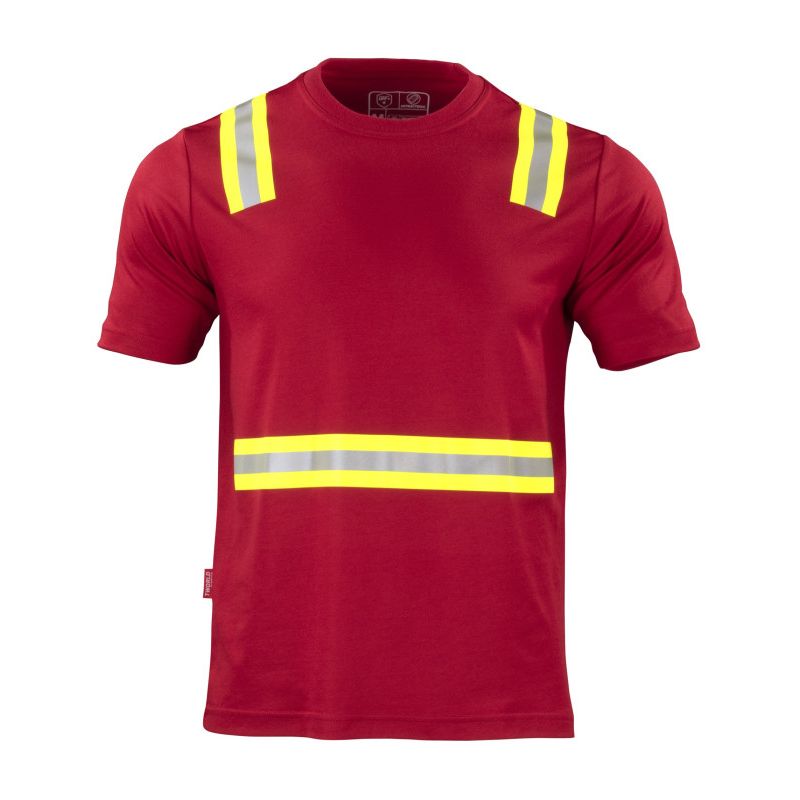 T-WORLD - Polera Hibrida Dual Manga Corta Hombre