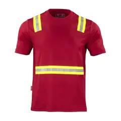T-WORLD - Polera Hibrida Dual Manga Corta Hombre