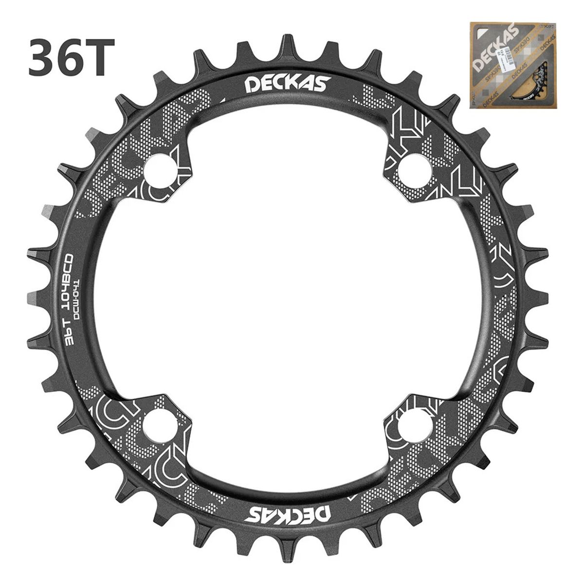GENERICO - Plato Redondo Mtb Narrow Wide Bicicleta 30t 32t 34t 36t 38t