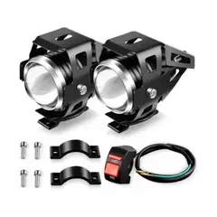 GENERICO - Neblineros Moto Led Pack 2 Delanteros + Switch Led 2200lm