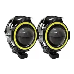 GENERICO - Pack Par Neblineros Foco Led Ojos De Diablo Ojo Ángel Moto