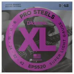 DADDARIO - Cuerdas para Guitarra Electrica D'Addario EPS520 - Plateado