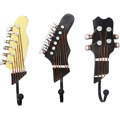 DECO MUSIC - Perchero Colgador 3 Guitarras