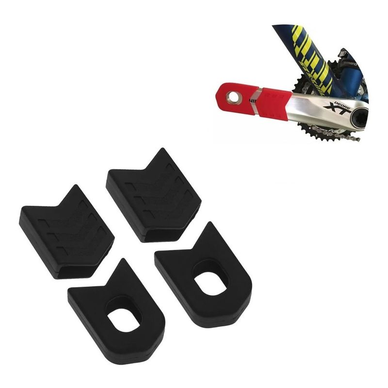 GENERICO - Funda Protector De Silicona Para Biela De Bicicleta Enlee