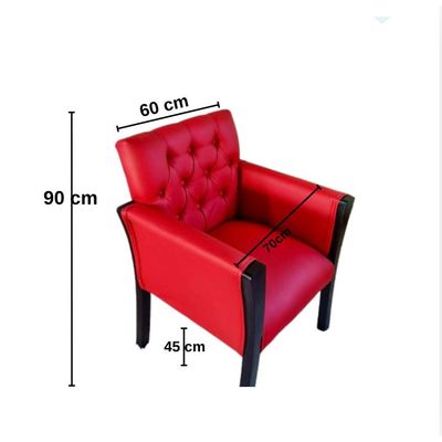 Imagen 2 del producto Sitial Rojo capitone HOPE chocolate