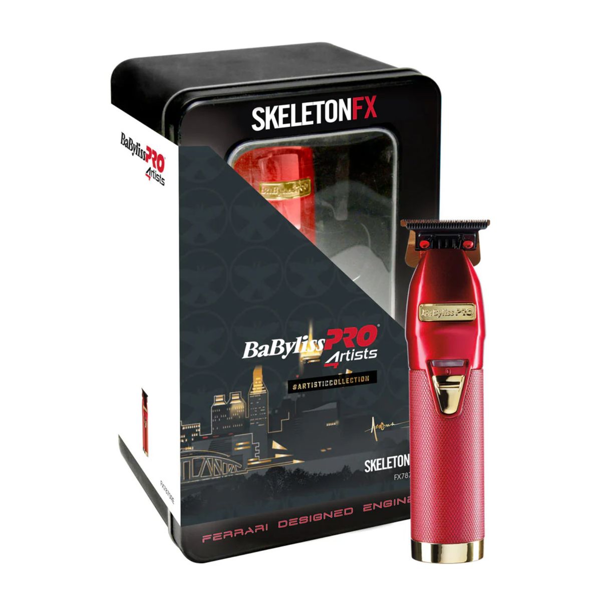 BABYLISS PRO - Trimmer Patillera BabylissPro Fx Skeleton Rojo 787