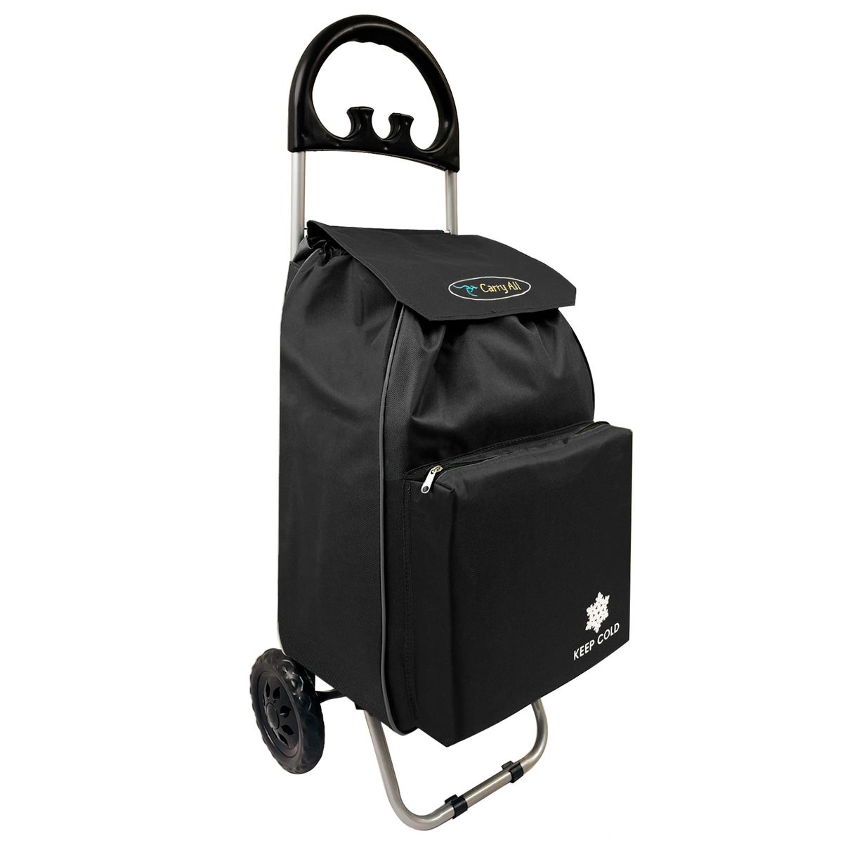 CARRY ALL - Carrito De Compras Plegable Carry All Glasgow 47 Litros Carro De Feria Negro