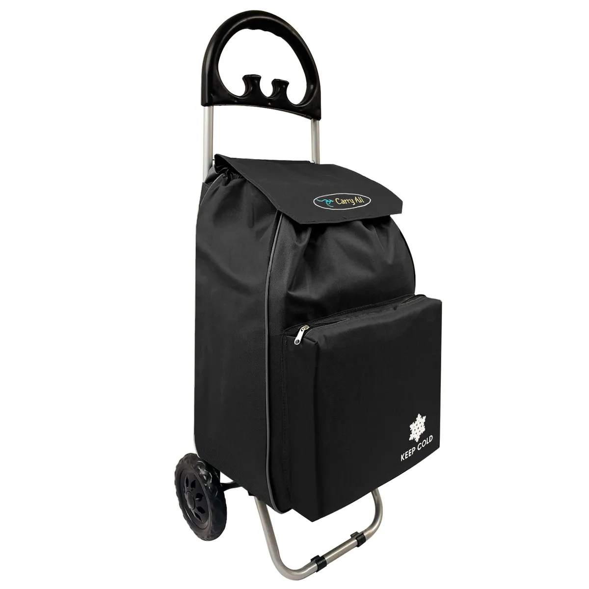 CARRY ALL - Carrito De Compras Plegable Carry All Glasgow 47 Litros Carro De Feria Negro