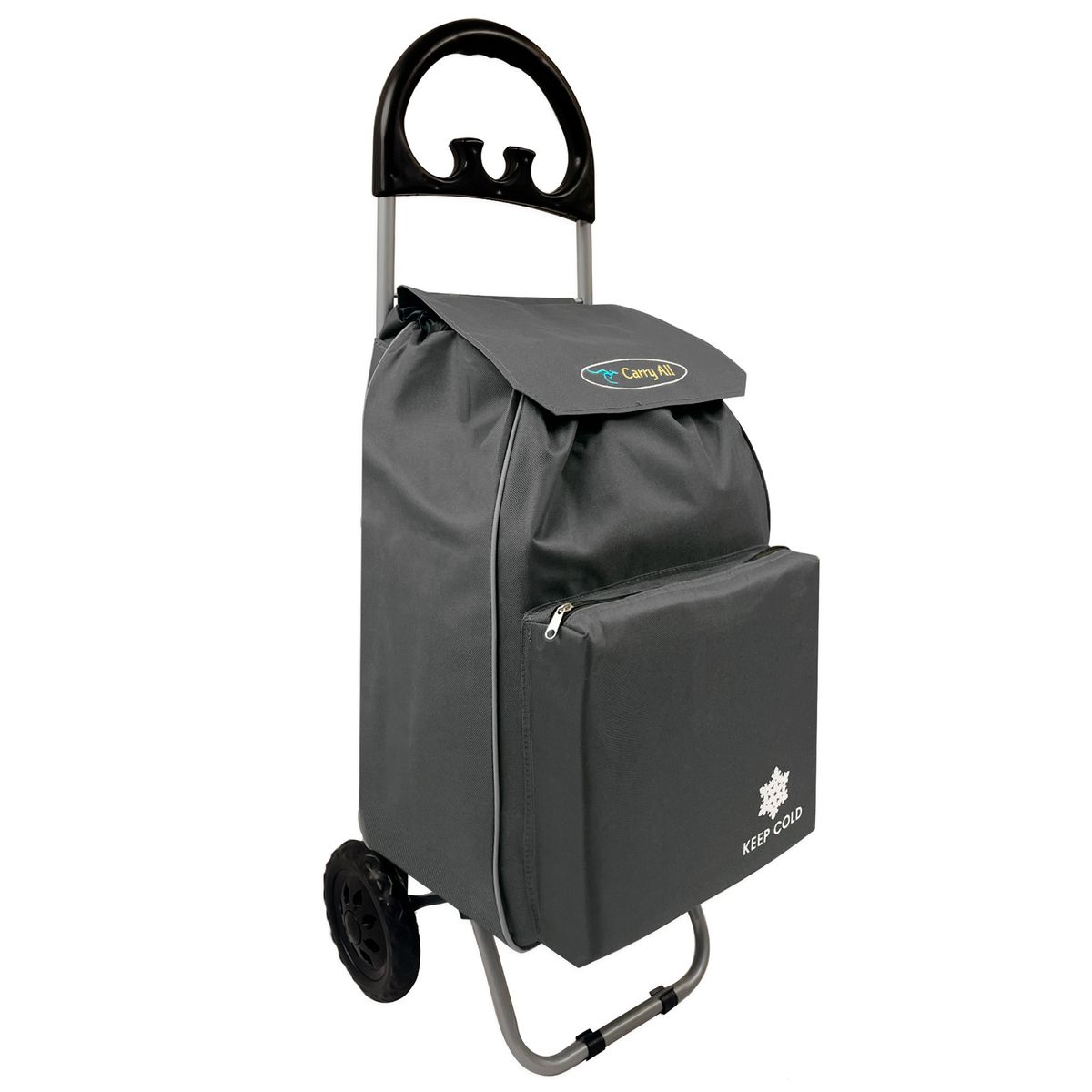 CARRY ALL - Carrito de Compras Plegable Carry All Glasgow 47 Litros Carro de Feria Gris