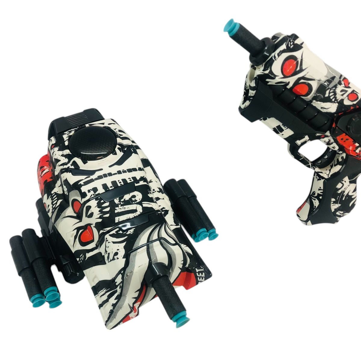 GENERICO - Juguete Set 2 Pistolas Blaster Shots Lanza Dardo 12 Incluido