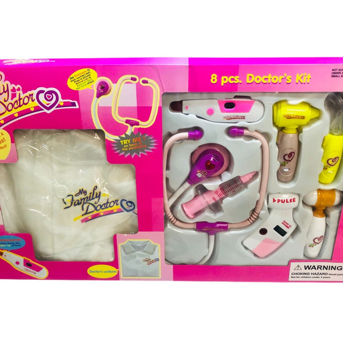 GENERICO - Juguete Kit Traje De Doctora Con Accesorios Bata Incluida