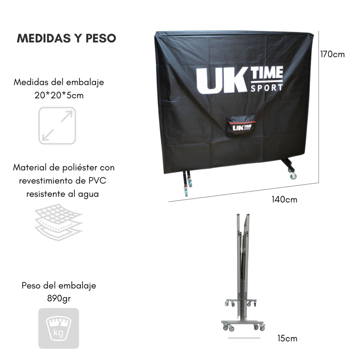 UK TIME - Funda Mesas De Ping Pong Uktime
