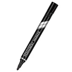 DELI - Pack 24 Marcador Permanente Punta Redonda 15 mm negro