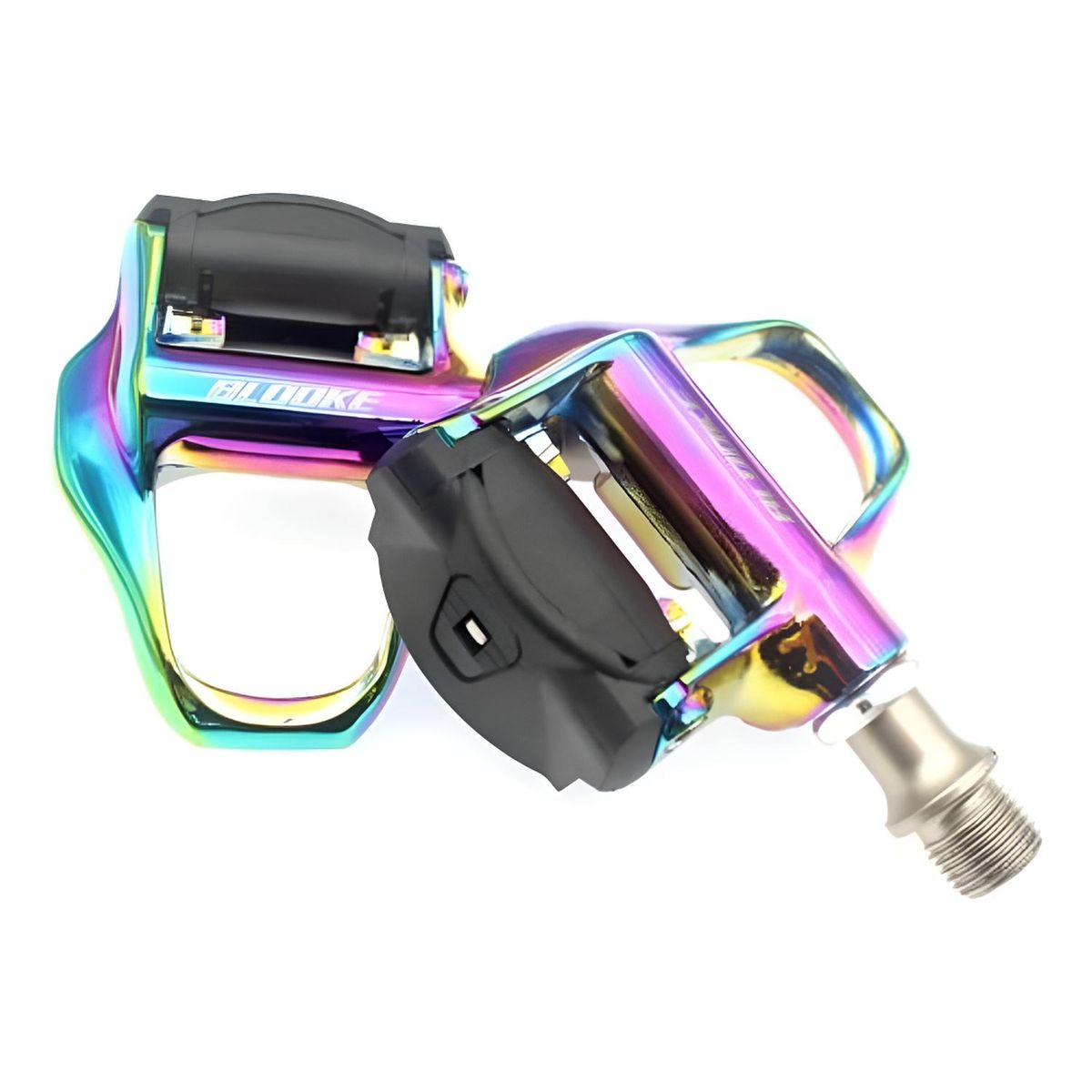 GENERICO - Pedales De Ruta  Calas Compatible Shimano Spd Bicicleta - Multicolor