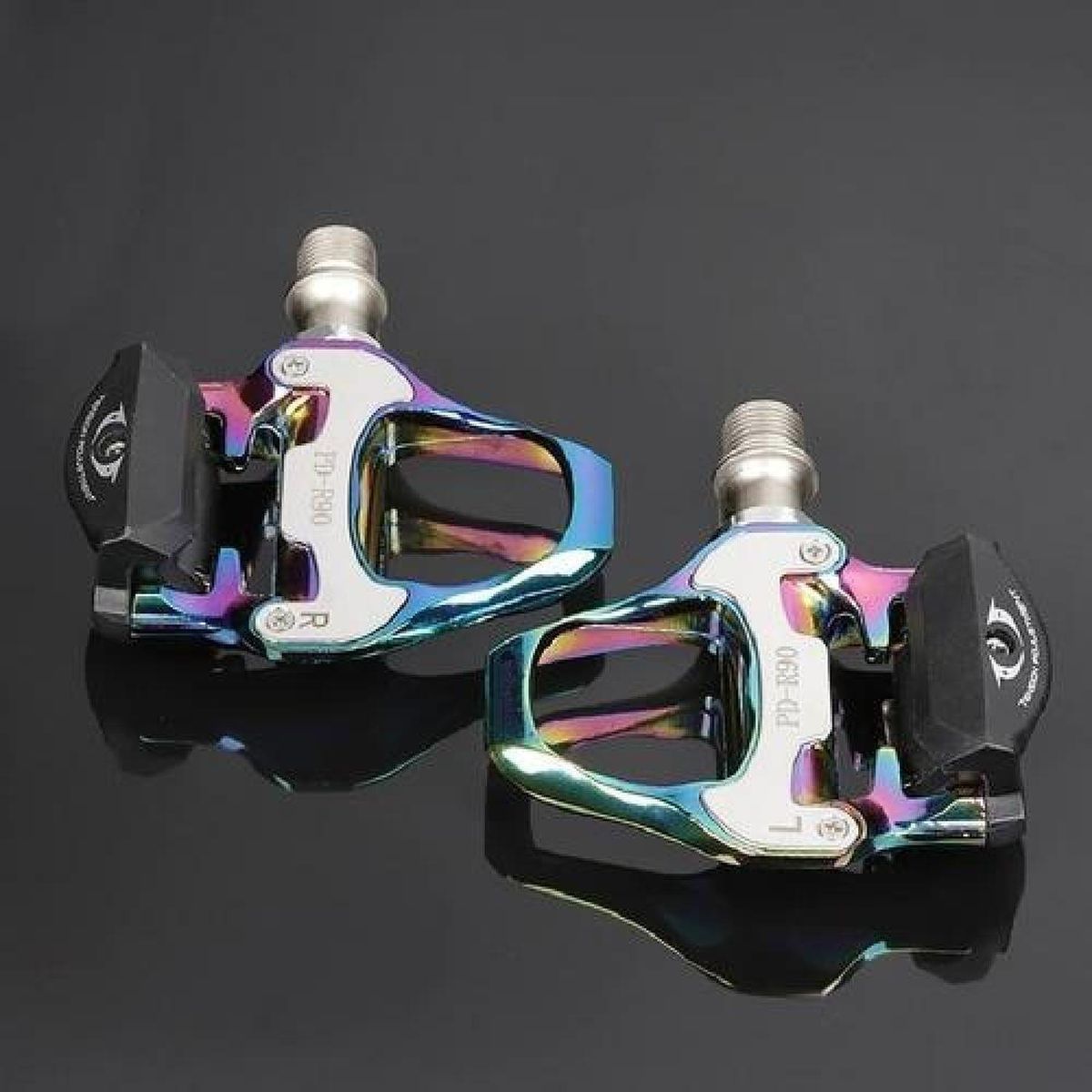 GENERICO - Pedales De Ruta  Calas Compatible Shimano Spd Bicicleta - Multicolor