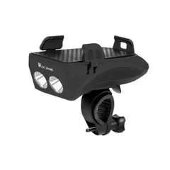 WEST BIKING - Luz Bocina Porta Carga Celular Bicicleta Delantera Foco Usb