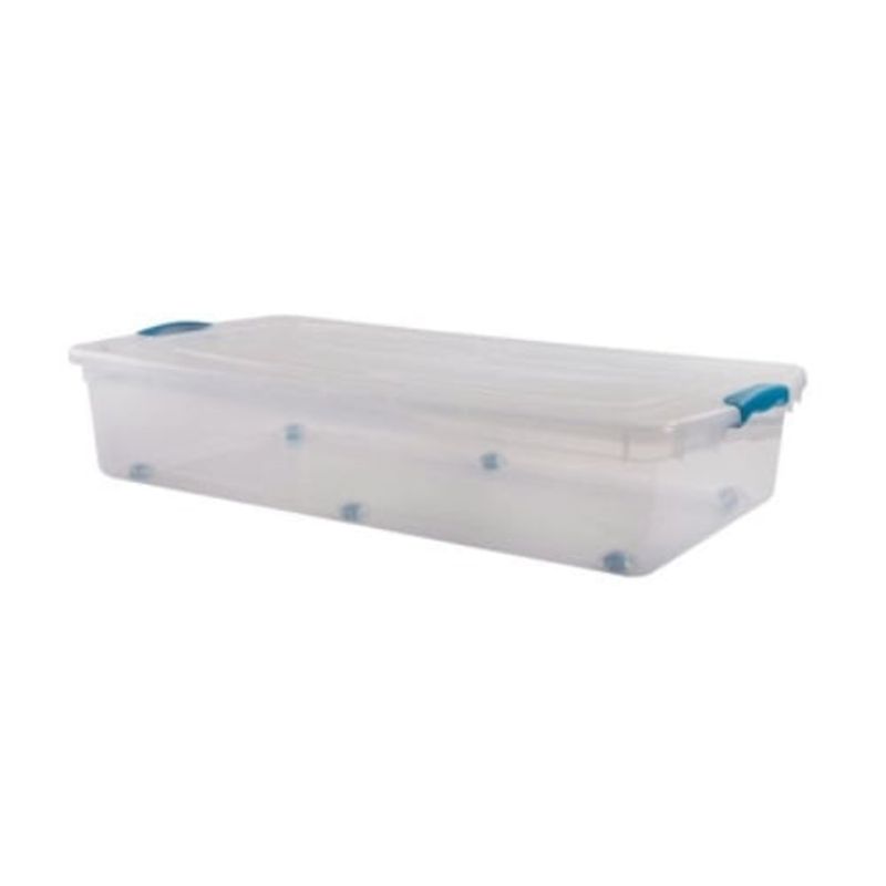 GENERICO - Caja 36 Lts Bajo Cama c/Ruedas y Manillas