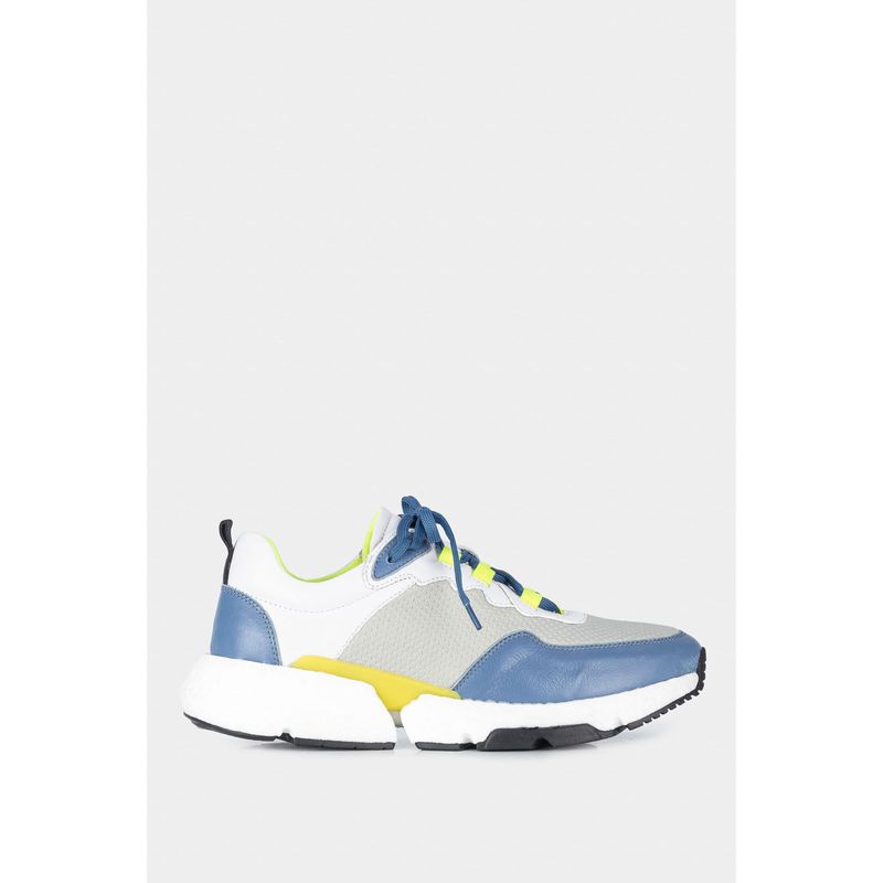 VELEZ - Vélez Zapatillas Citrino Cuero y Neopreno Para Mujer Blanco